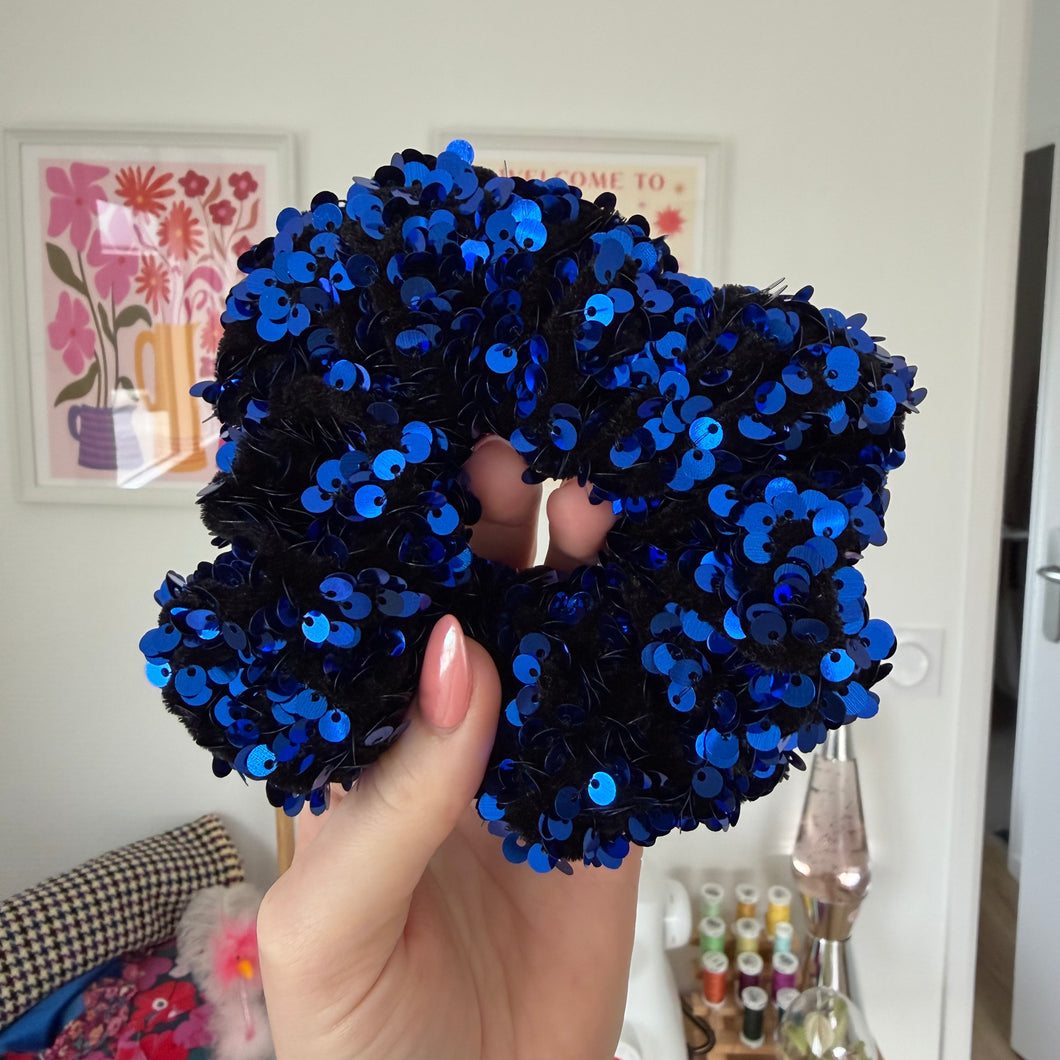 Chouchou Sequin Bleu