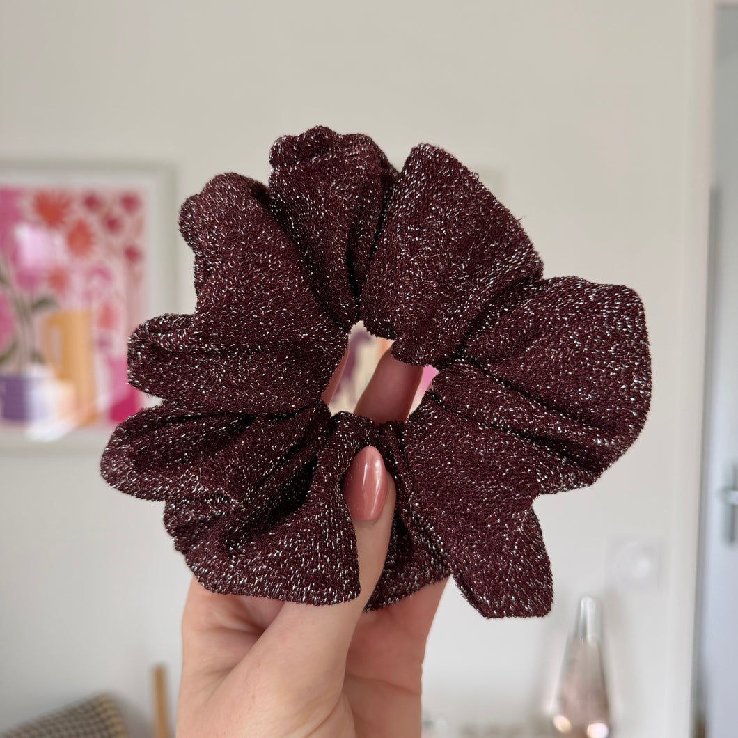 Chouchou Paillette Bordeaux